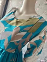 Delta Crepe Blue Maxi Printed