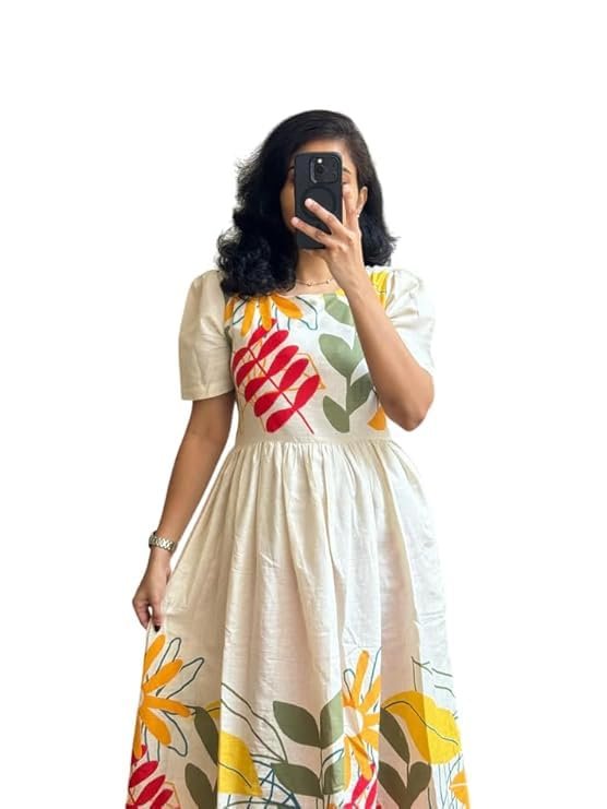 Cotton Maxi Yellow Floral